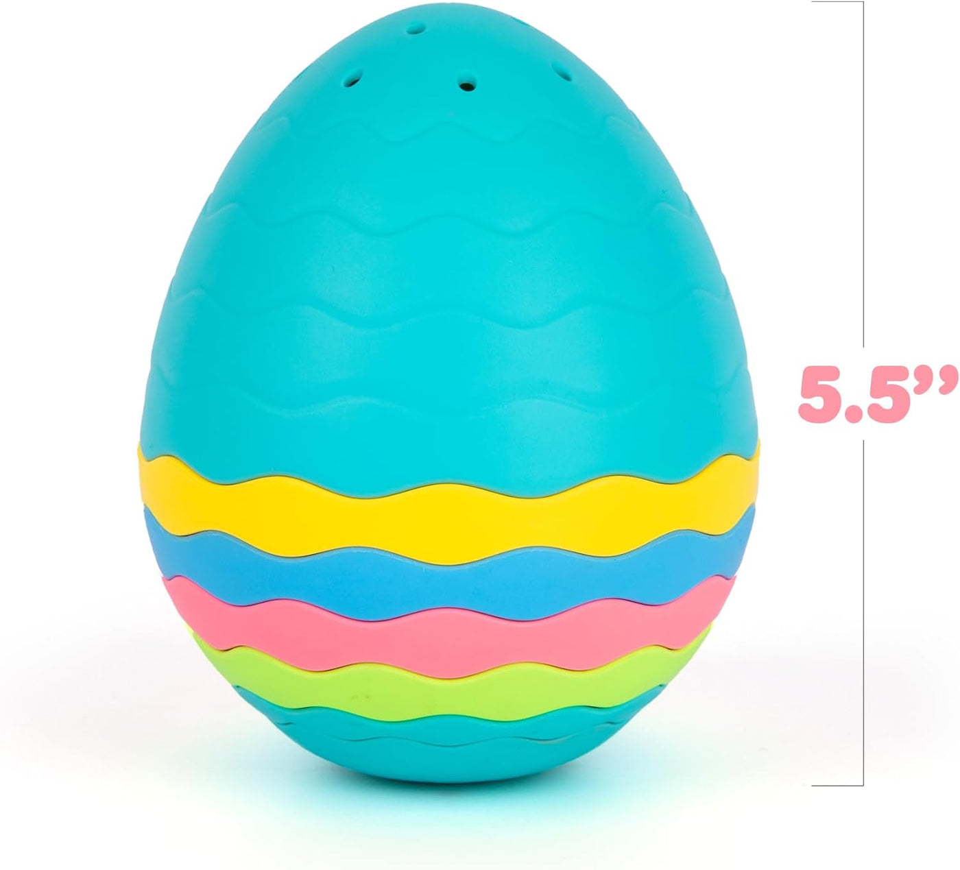 Stacking Egg Toys - 7 Piece Nesting Egg Toys for Kids in Pastel Colors ...