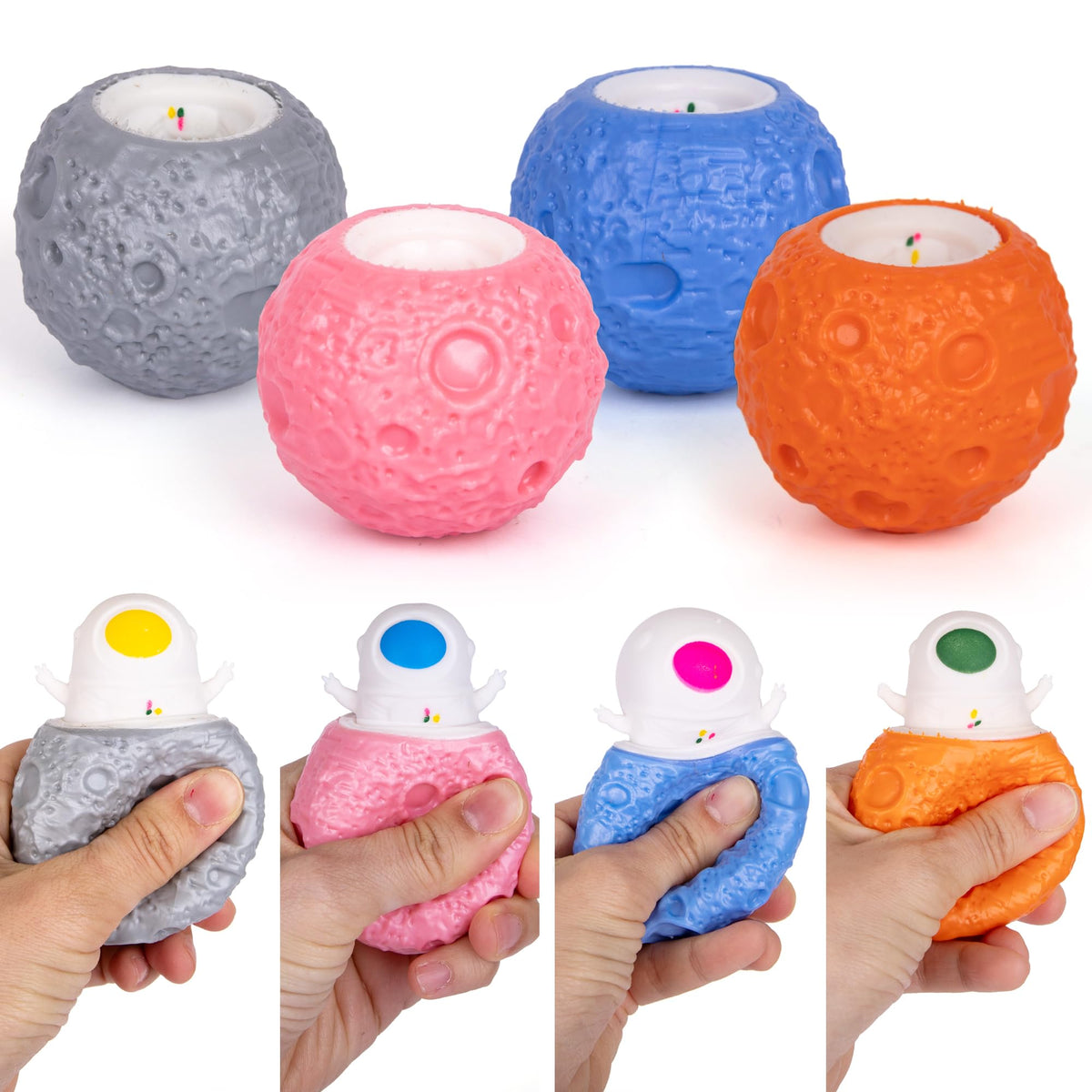 Squishable Space Astronaut Squishy Toys - Set of 12 Anti Stress Toys - Space Themed Puf ...