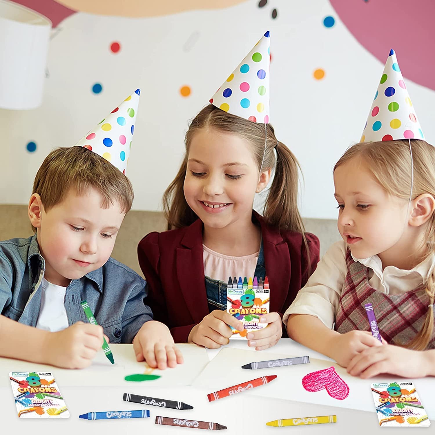 Mega Crayons Set - 192 Crayons Set - Artistic Crafts and Supplies - Fun Party Favor and Prize for Kids Ages 3+