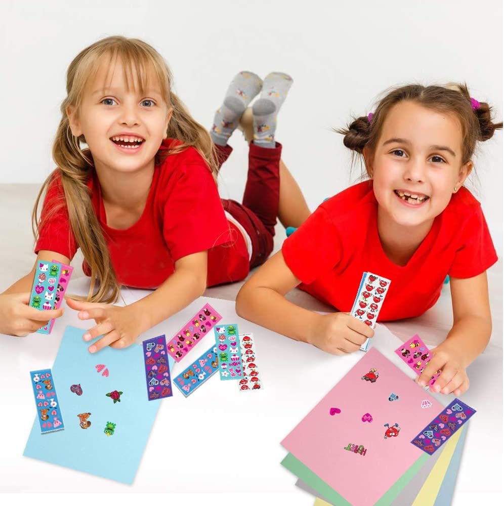 Valentines Day Stickers for Kids, 100 Sheets with Over 1,600 Valentine Stickers