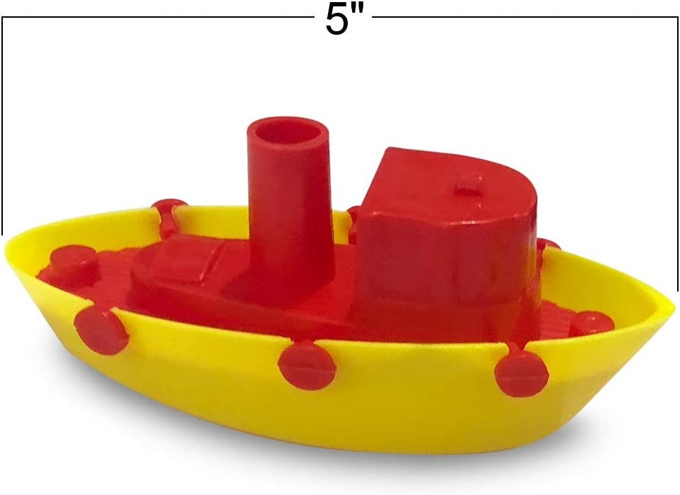 Plastic Sailing Boats for Kids, Set of 4, Colorful Pool and Bath Tub Toys in 4 Different Designs, Summer Water Toys for Lake, Beach, Bathtub, Cute Party Favors for Boys and Girls