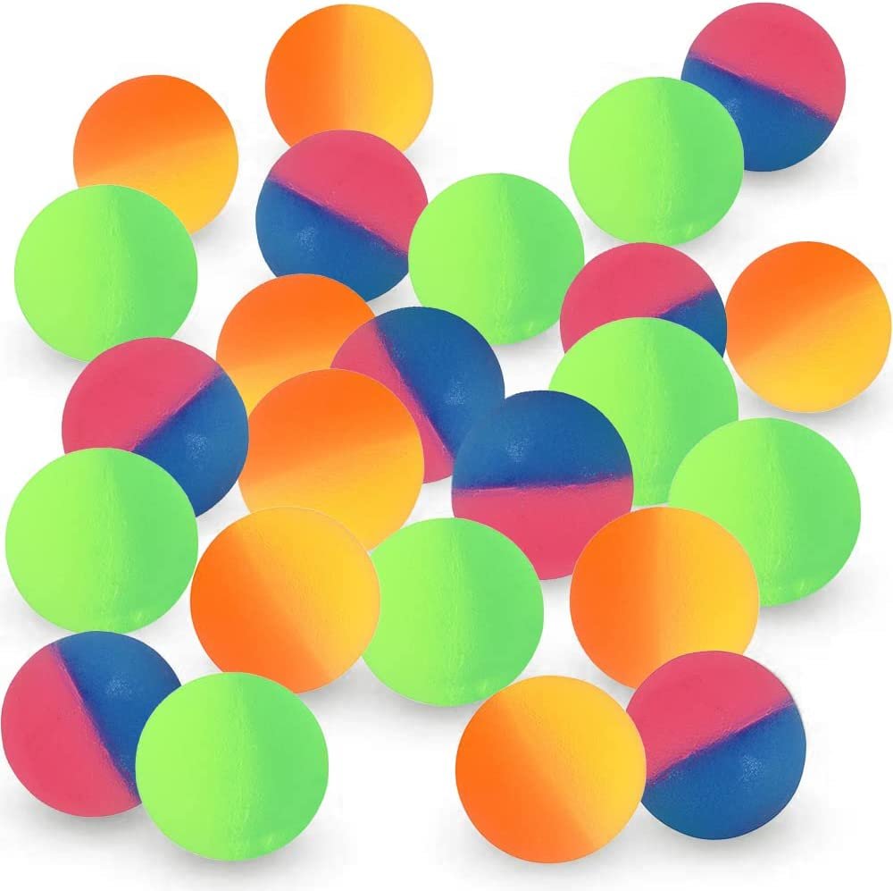 1.75" ICY Bouncy Balls for Kids, Set of 30 Bouncing Balls, Frosty Look and Extra-High Bounce, Frozen Birthday Party Favors, Goodie Bag Fillers,