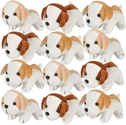 ArtCreativity Stuffed Puppies, Dog Plushies, Set of 12, Plush Puppy Toys for Kids, Stuffed Animals Bulk, Plush Dog Assortment, Stuffed Animal Puppy Small, Carnival Stuffed Animals, Bulk Plush Toys