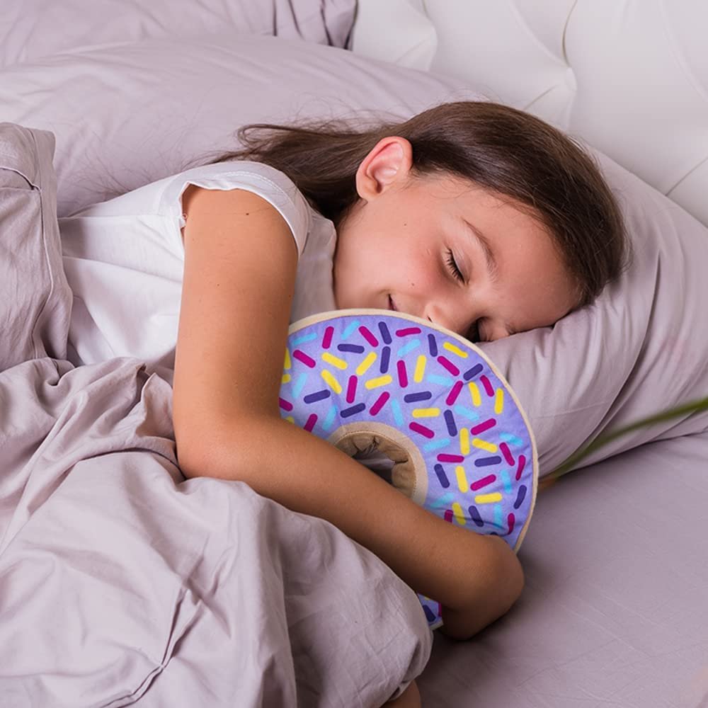 ArtCreativity Donut Pillow for Kids, 1 Piece, Donut Plush Throw Pillow for Adorable Décor, Playroom and Donut Party Decorations, Super-Soft Chair Cushion in Vibrant Colors, 14.5 Inches