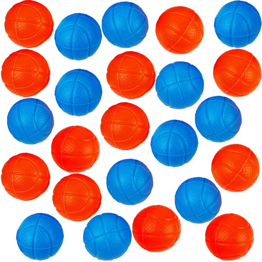 Mini Replacement Basketballs for Desktop Basketball Arcade Game, Set of 24, Plastic Basketball Toys in Blue and Orange, Accessories for The Desktop Basketball Shooting Game