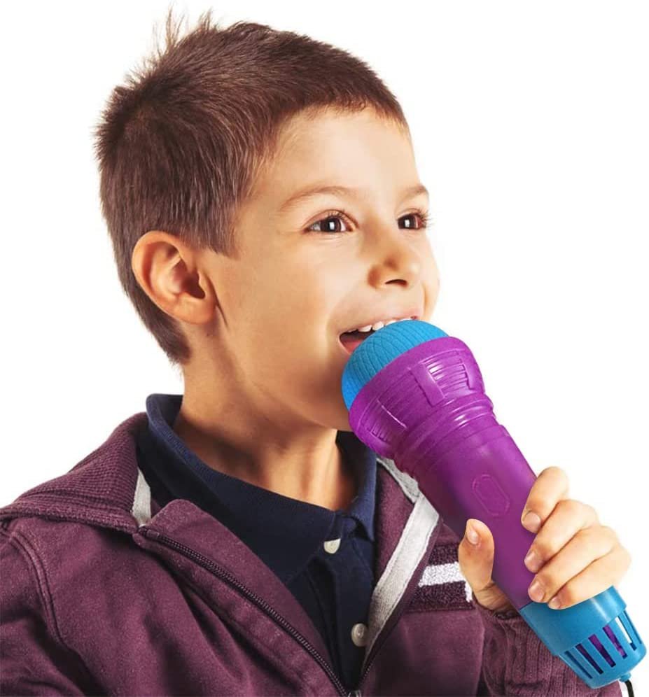 Large Echo Microphones for Kids, Set of 4, Wireless Karaoke Mics, Fun Music Toy for Birthday, Picnic, BBQ, or Party