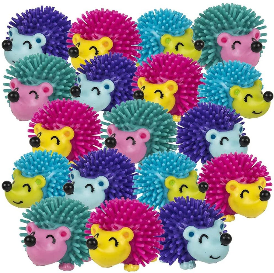 Spiky Hedgehog Balls for Kids, Bulk Pack of 24, Soft Spiky Porcupine Sensory Balls in Various Vibrant Colors, Calming Sensory Fidget Toys for Autistic Children, Fun Birthday Party Favors