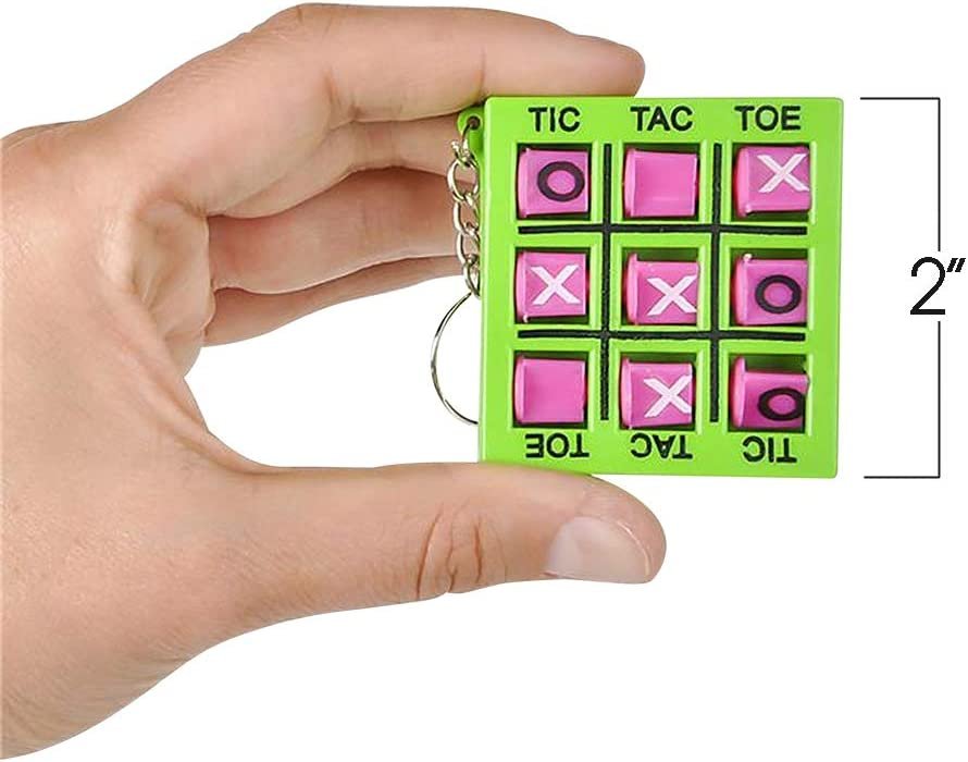 4 TIC TAC TOE KEY RINGS