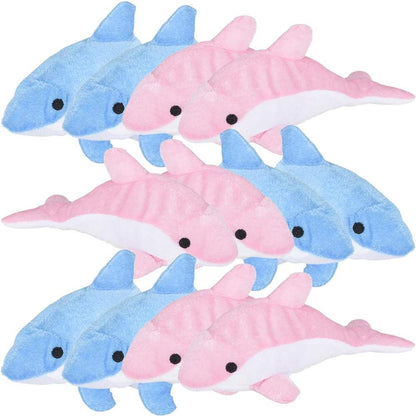 ArtCreativity Plush Dolphin Toys, Set of 12, Huggable Stuffed Animal Toys, Adorable Underwater Party Favors for Kids, Animal Nursery Decorations, Great Photoshoot Props, Baby Shower Decor