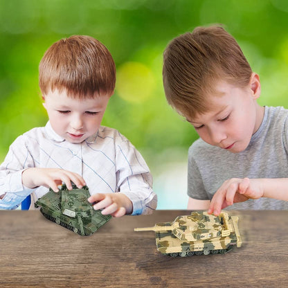 ArtCreativity Pull Back Tank Toys, Set of 3, Diecast Tank Military Toys in Camouflage Colors, Army Toys for Boys and Girls with a Pullback Motion, Gifts and Army Party Favors for Kids