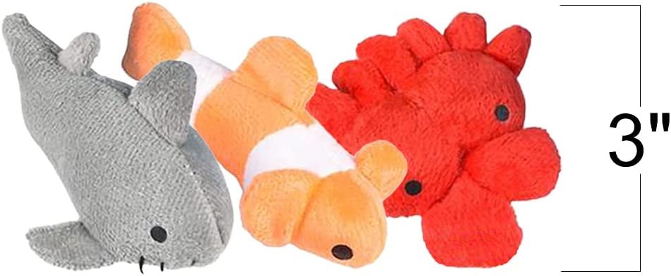 Sea Life Plush Toys, Set of 24, Super-Soft Stuffed Animal Toys in Assorted Designs, Aquatic Birthday Party Favors for Kids, Cute Room Decorations, Unique Diaper Cake Toppers