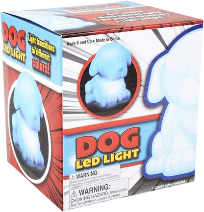 ArtCreativity Color Changing Dog LED Lamp, Night Light Cycles Through Awesome Colors, Battery-Operated Decorative Light for Kids, Bedroom Decor Nightlight for Boys and Girls