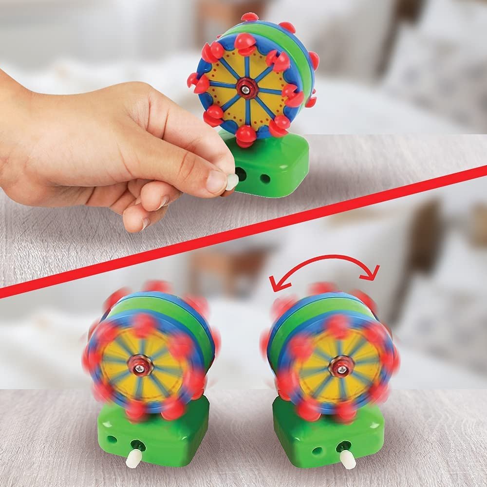 ArtCreativity Wind Up Ferris Wheel Toys, Set of 6, Wind Up Toys for Ki ...