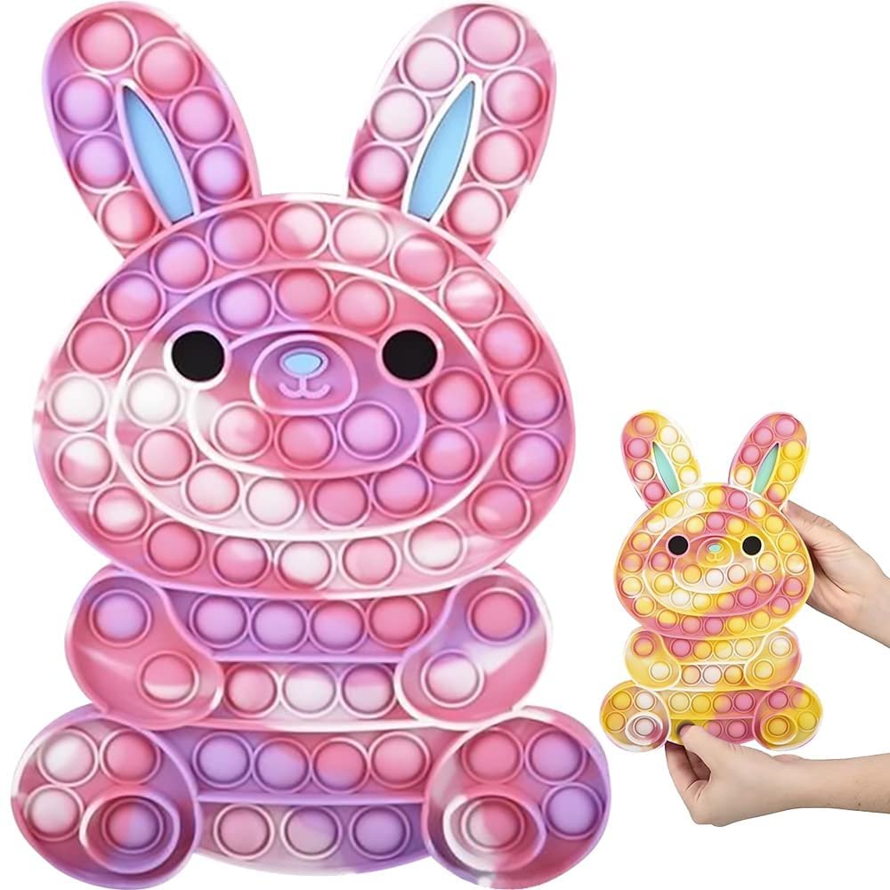 Easter Bunny Jumbo Pop it Fidget Toy, 1 Piece, 11