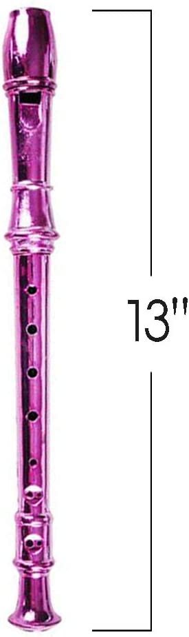 13" Metallic Flutes - Set of 3 - Plastic Musical Instrument for Kids - Metallic Colors - Durable Music Toys for Toddlers, Boys, Girls - Fun Gift and Birthday Party Favor for Children