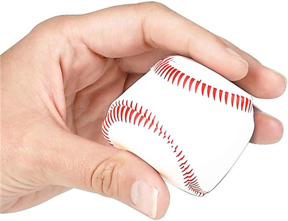 Soft Stuff Stress Relief Baseballs for Kids, Set of 12, Sports Squeezable Anxiety Relief Balls, Gift Idea, Party Favors, Goodie Bag Fillers for Boys and Girls