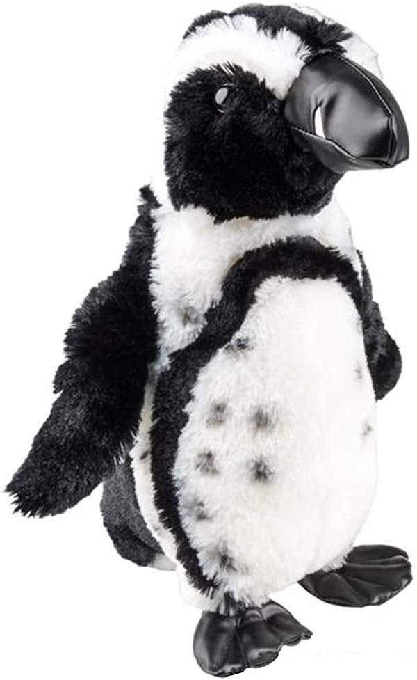 Penguin Plush Toy, 1 PC, Black and White Penguin Stuffed Animal with Faux Leather Feet, Cuddly Animal Stuffed Toys for Kids, Cute Nursery and Playroom Décor, Great Gift Idea