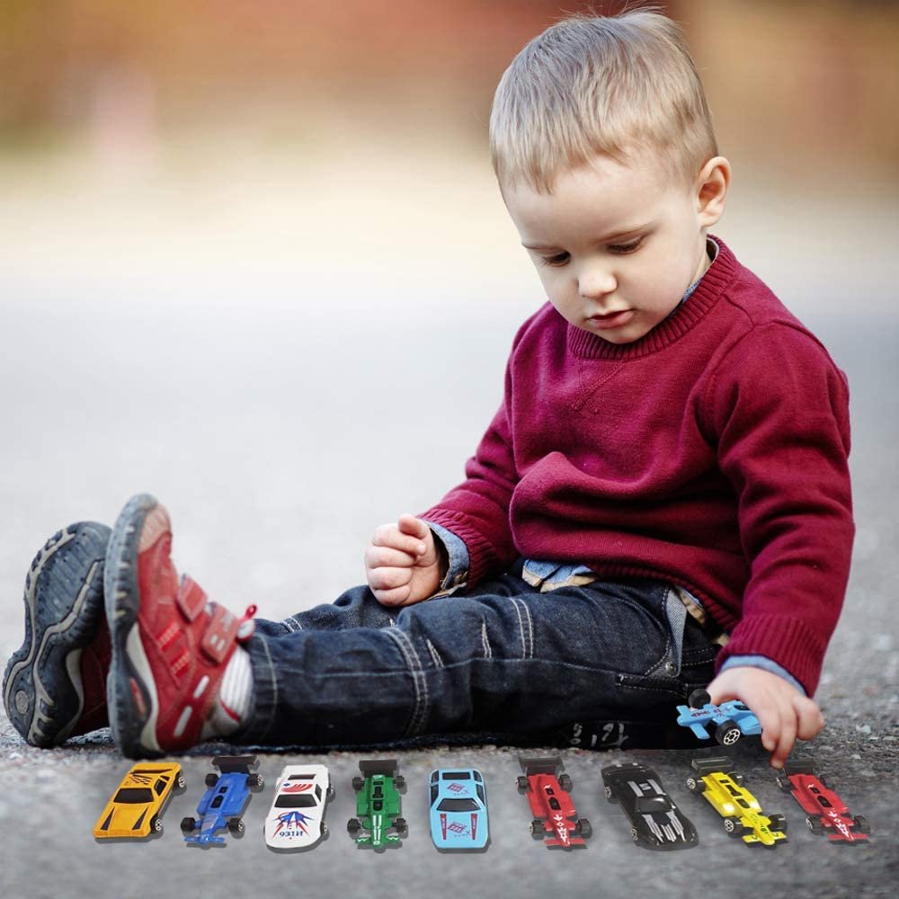 25 Pc-Diecast-Toy Car Set, Durable-Diecast-Mini Racers in Assorted Designs, Cool Birthday Party Favors for Kids, Best Birthday Gift for Boys and Girls