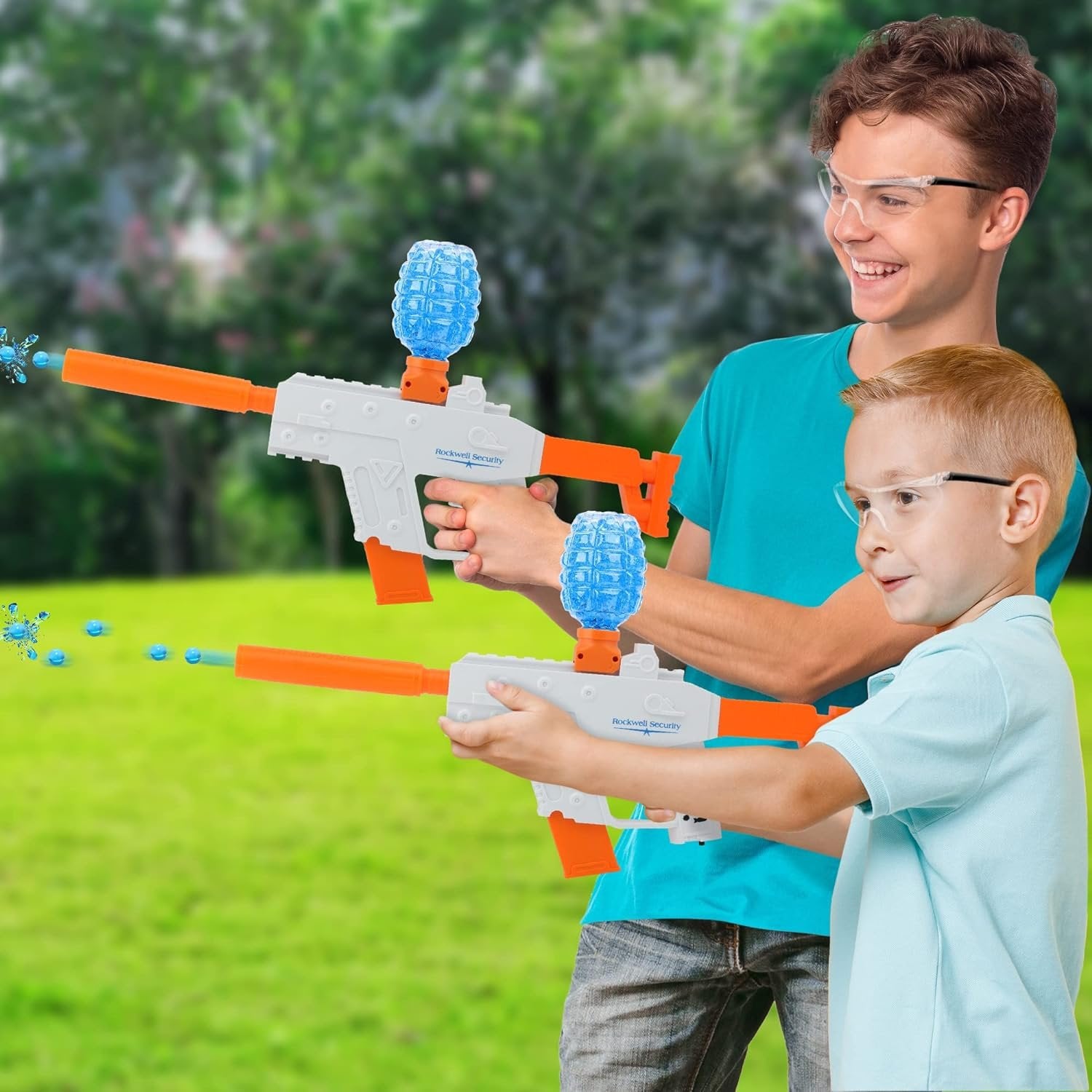 Electric Gel Ball Blaster Gun - Water Gel Blaster Gun with 2500 Water Beads, Automatic Gellyball Gun for Outdoor Summer Activities for Boys and Girls