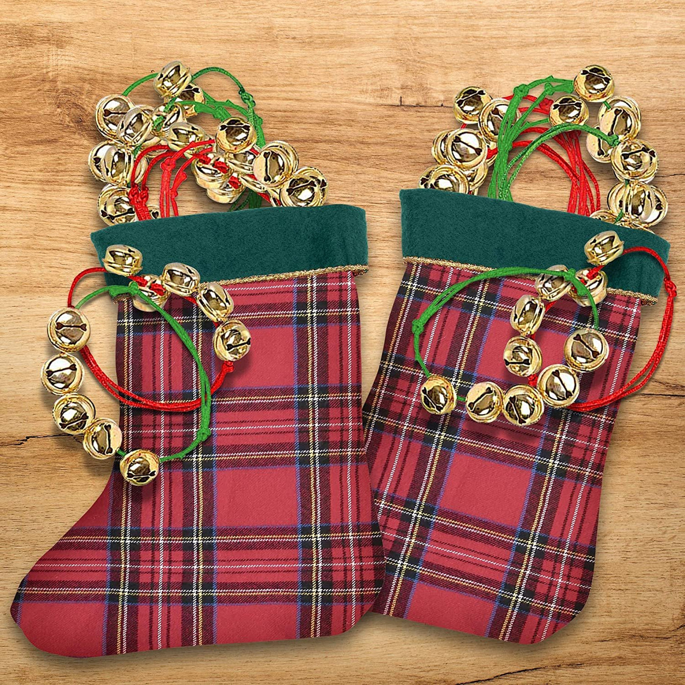 Large Gold Jingle Bells - Bulk Set of 24 - Christmas Crafts and Supplies 