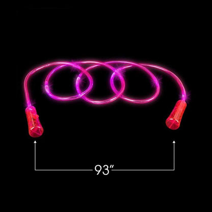 ArtCreativity Light Up Jump Ropes for Kids, Set of 2, Skipping Ropes with Eye-Catching Flashing LED Lights, 93 Inch Exercise Jumping Ropes for Boys and Girls, Outdoor Indoor Toys for Boys and Girls