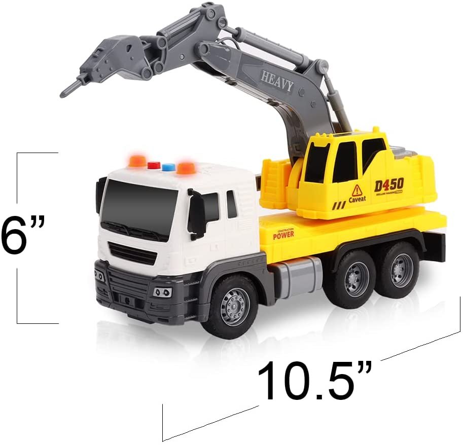 Light Up Construction Truck Toy, Excavation Truck Toy with a