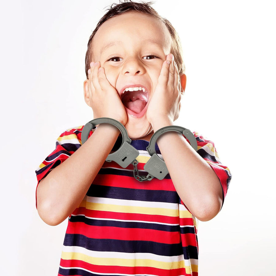 Plastic Toy Handcuffs Set - Pack of 12 - Includes One Key per Pack - Fun Party Favor, Stage or Costume Prop, Goody Bag Filler, Gift for Boys and Girls