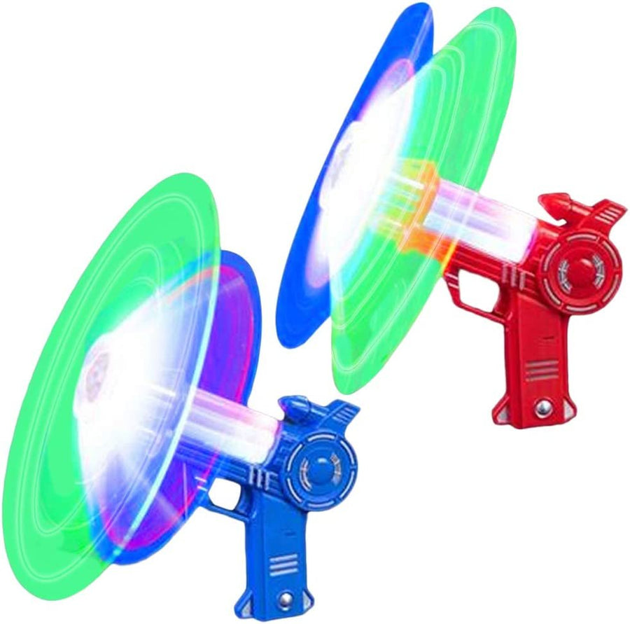 Space Blaster Spinners, Set of 2, Toy Guns for Kids with Spinning Action, LEDs, and Sound, Batteries Included, Fun Light Up Toys for Boys and Girls, Great Birthday