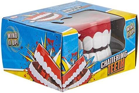 ArtCreativity Chattering Teeth Wind Up Toy, Set of 6, Windup Chomping Toy Mouth, Dental Tooth Party Decorations, Fun Birthday Party Favors for Kids, Dentist Office Toys, Joke Gag Gift