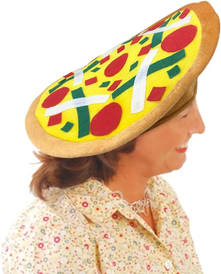 Funny Pizza Hat, 1 PC, Fun Halloween Costume Accessory, Pizza Party Su Art Creativity Funny Pizza Hat, 1 PC, Fun Halloween Costume Accessory, Pizza Party Su Art Creativity