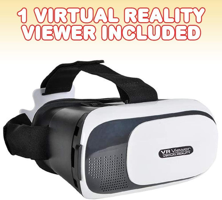 VR Headset for Phone, 1 PC, Virtual Reality Headband Box for Kids and Adults, Virtual Reality Headset for 3D Panoramic Views, Birthday or Holiday Tech Gifts for Boys and Girls