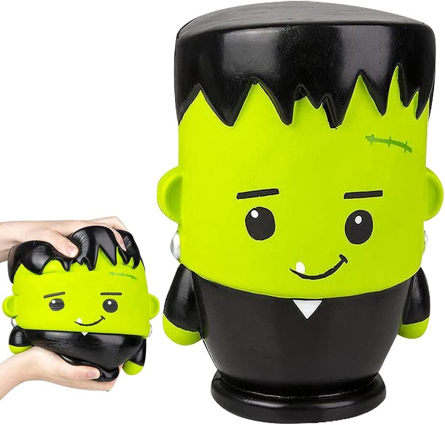 Jumbo Squish Halloween Monster, 1 PC, Giant 10" Slow Rise Stress Relief ZombieToy for Kids, Unique Halloween Party Decoration, Anxiety Relief Toy for ADHD, Great Gift Idea