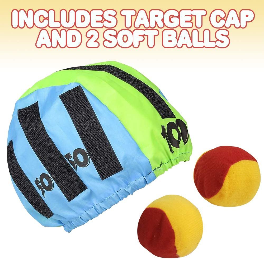 Gamie Head Catcher Game for Kids - Single Player Indoor and Outdoor Fun - Includes 1 Catcher Cap and 2 Soft Balls - Encourages Healthy Play - Great Gift for Boys, Girls, Toddlers