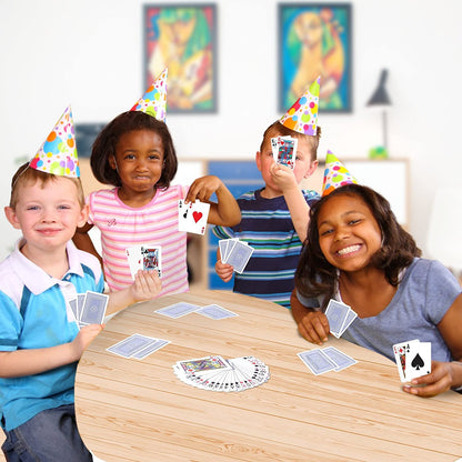 Gamie Red and Blue Decks of Playing Cards - Pack of 12 - Each Pack Includes a Printed Box - Fun Poker Night and Party Favors - Great School and Carnival Prizes for Adults and Kids Ages 3+