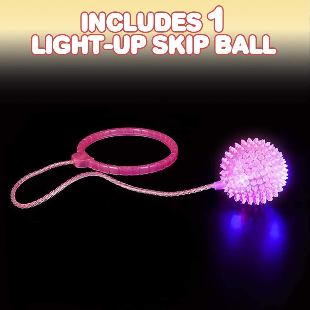 Light Up Ankle Skip Ball with Bright LEDs