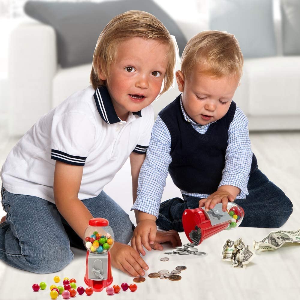 Mini Gumball Machine - Bubble Gum Candy Dispenser, Unique Money