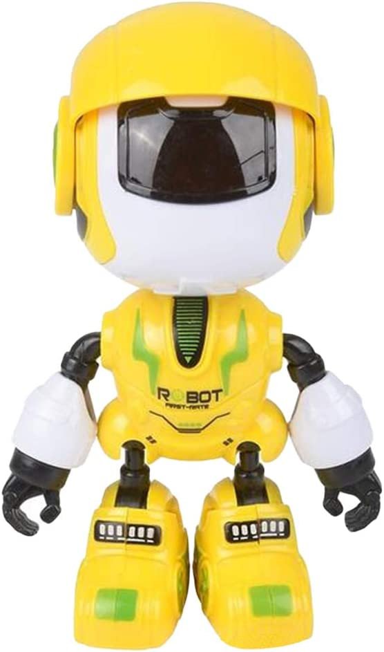 Mini Robot Toy with Lights and Sounds, Toy Robot for Kids with Moveable Limbs