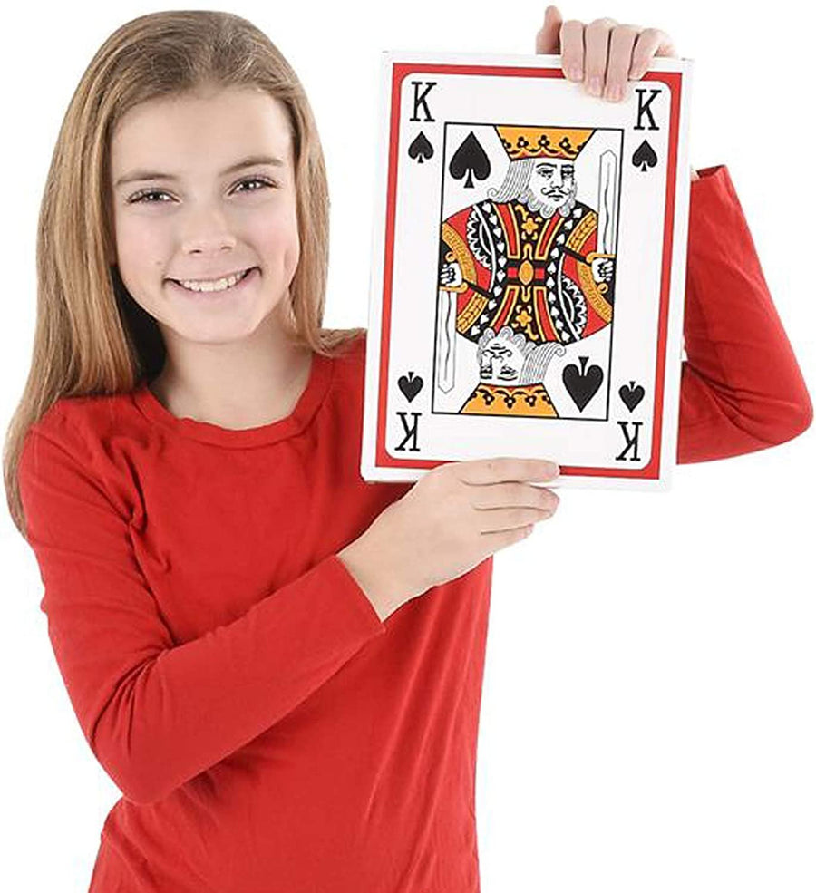 Giant Jumbo Playing Cards Deck by Gamie 8.5"es x 11.5"es - Oversized Super Big Poker Card Set - Huge Casino Game Cards for Kids, Men, Women and Seniors - Great Novelty Gift Idea