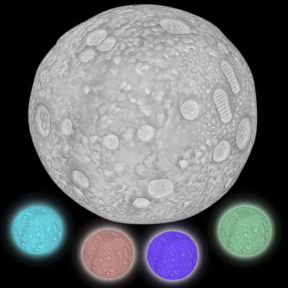 ArtCreativity Color Changing Moon Light, LED Night Light Cycles Through 4 Awesome Colors, Battery-Operated Decorative Lighting, Bedroom Décor Nightlight for Boys and Girls, Best Space Toys for Kids
