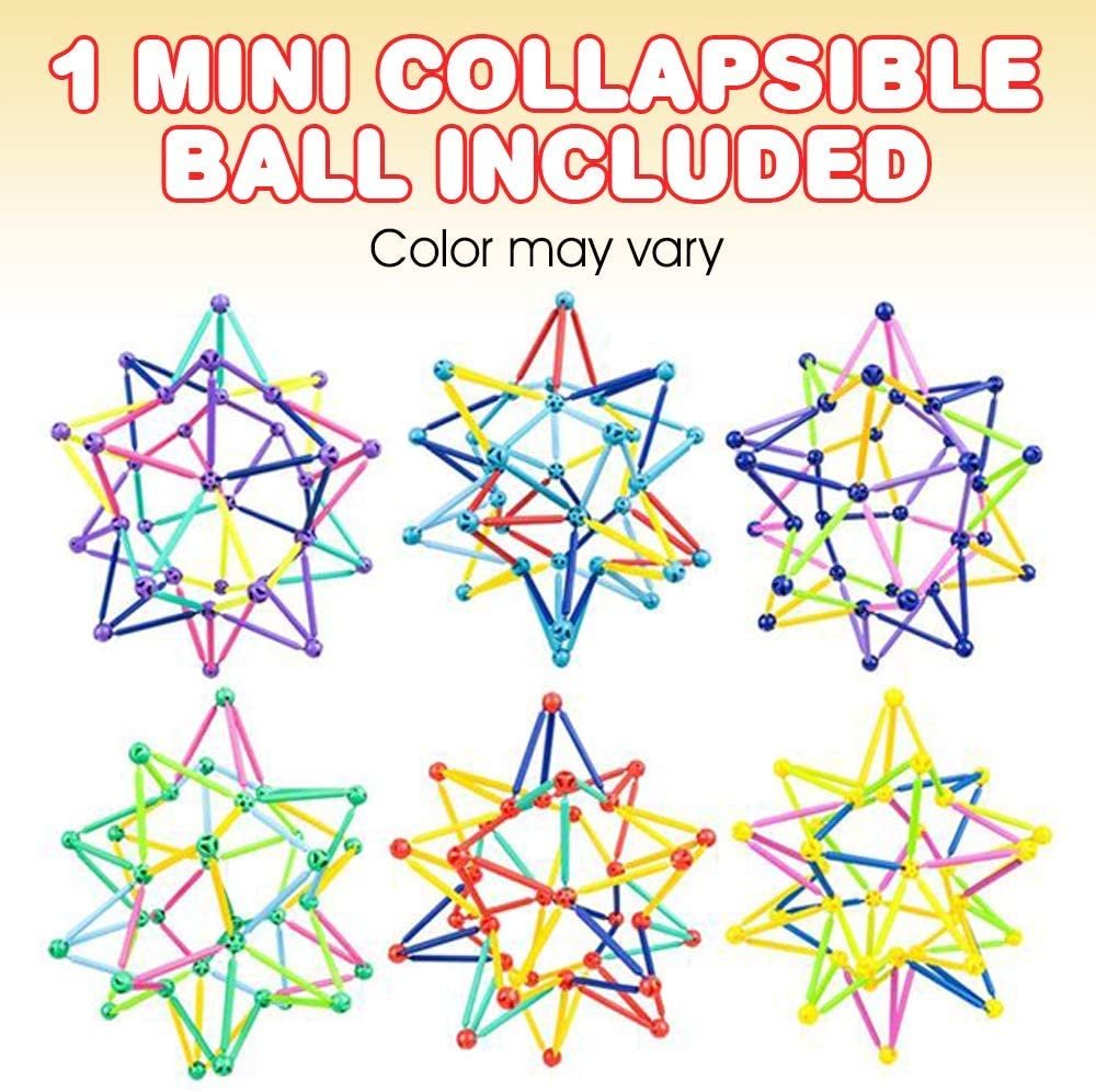 Colapsable Ball ArtCreativity Collapsible Ball Toys, Set of 2 Expanding Mini Spheres f ...