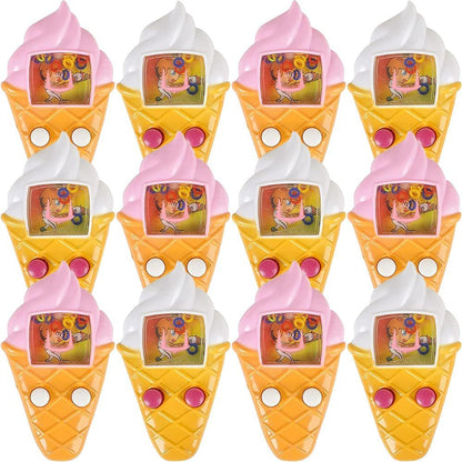 ArtCreativity Ice Cream Water Games, Set of 12, Handheld Water Games for Kids, Goody Bag Fillers, Birthday Party Favors for Children, Road Trip Travel Toys for Boys and Girls