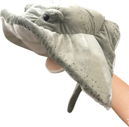 ArtCreativity Southern Stingray Puppet, 1PC, Animal Hand Puppet, Soft Stuffed Plush Toy, Fun Learning Tool, Bedroom, Playroom & Nursery Décor, Underwater Party Décor, Cute Photoshoot Prop