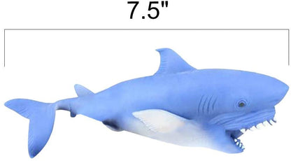 ArtCreativity Stretchy Sand Filled Shark Toys, Set of 2, Stress Relief Toys for Kids and Adults, Underwater Party Supplies, Unique Aquatic Party Favors, Fun Good Behavior Incentives