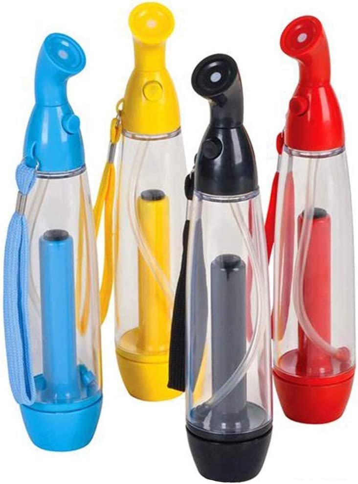 Water Mister Spray Bottle Set - Pack of 4 - Pump Mister Cooling Spray Bottles with Carrying Loop - Portable Misting Sprayers for Camping, Outdoor Patio, Hiking - Assorted Vibrant Colors