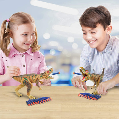 ArtCreativity Ejection Dinosaur Gun, Light Up Dinosaur Toy Blaster with 20 Bullets and Roaring Sound, T-Rex Shooting Dinosaur for Boys and Girls, Super Realistic Look, Best Birthday Gift for Kids 3+