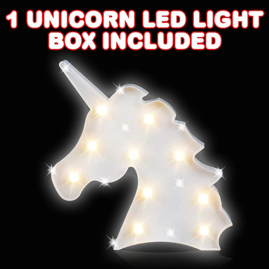 Unicorn LED Light Box, 1PC, Cute Unicorn Lamp for Kids with Warm LEDs, Night Light for Girls and Boys, Decoration for Bedroom, Living Room, and Playroom, Great Gift Idea