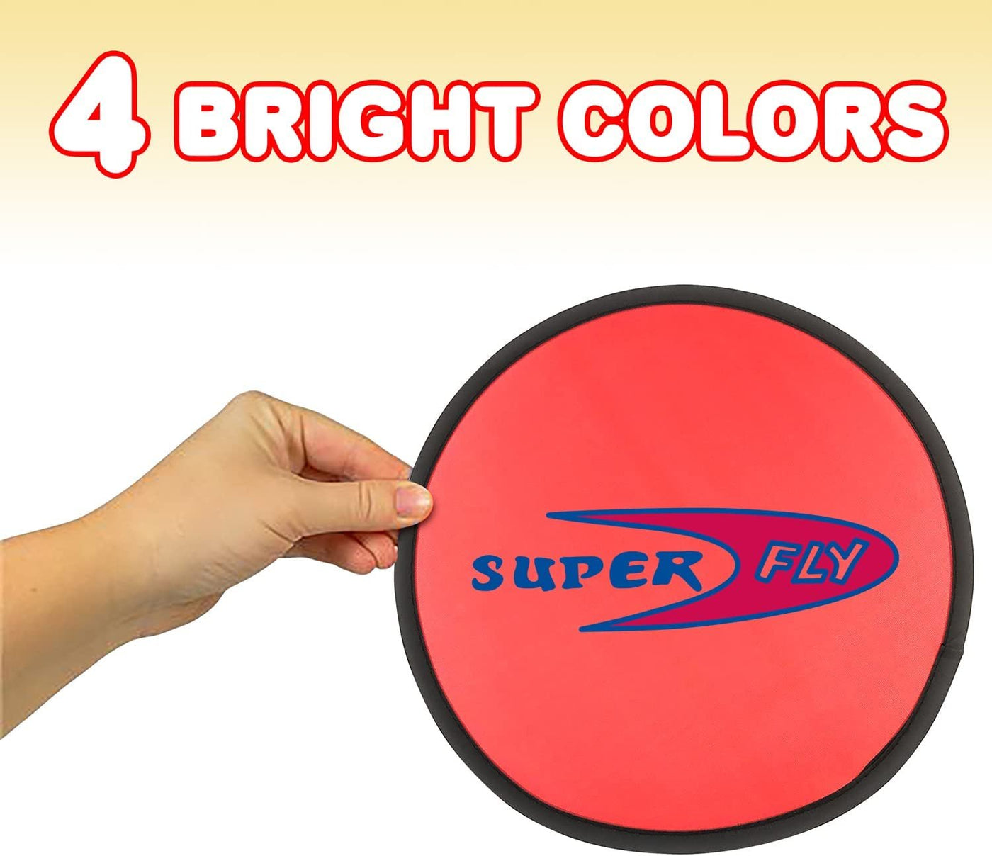 Folding Pocket Frisbee Set - 12 Pack - Foldable Frisbees for Kids and Adults - Colorful Flying Disc Toys - Fun Birthday Party Favors for Boys and Girls - Summer Outdoor Activity Game