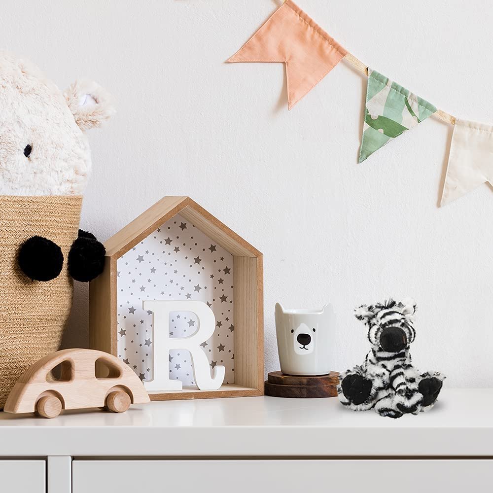 ArtCreativity Plush Zebra, 1 PC, Soft Stuffed Zebra Toy for Kids, Cute Home and Nursery Animal Decorations, Zoo Party Prop, Best Birthday Idea, 6 Inches Tall