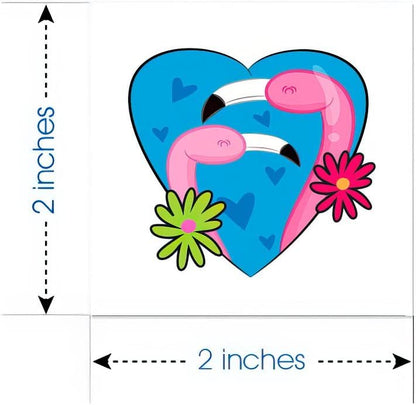 ArtCreativity Temporary Valentines Tattoos for Kids, Pack of 144, Cute Valentines Day Tattoos, Valentine Party Favors, Valentines Gifts for Kids, Goodie Bag Fillers, Halloween Treats, Assorted Designs