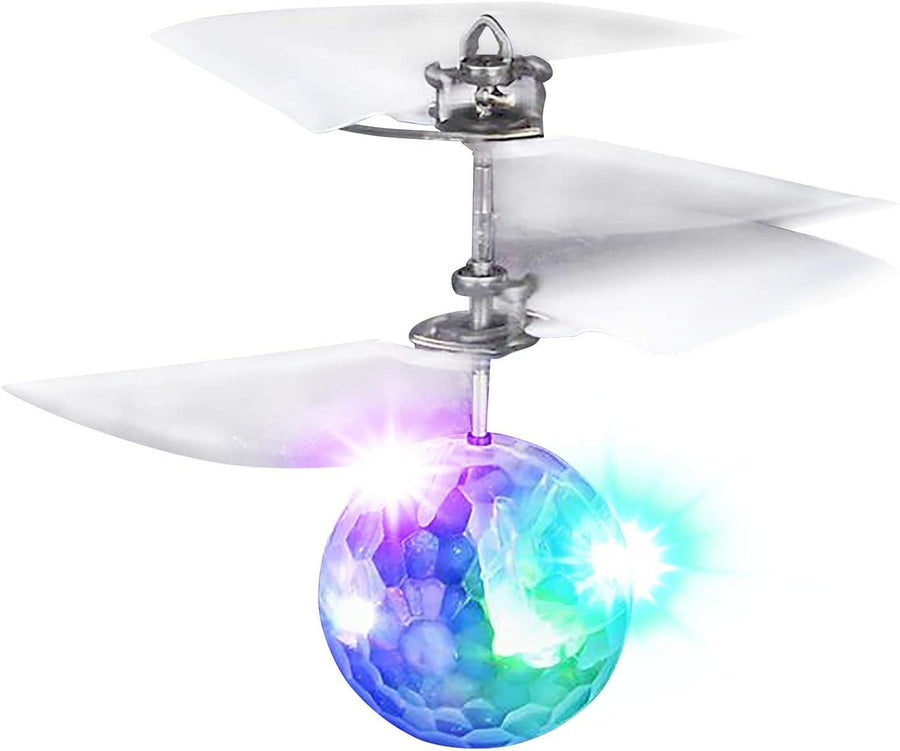 Mini R/C Crystal Orb Flyer, Rechargeable Hand Operated Flying Ball Toy Drone for Kids with Spectacular Flashing LEDs & Motion Sensors, Best Holiday & Birthday Gift for Boys & Girls 8+